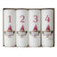 Klarborg Advent candles 4 pack - White 